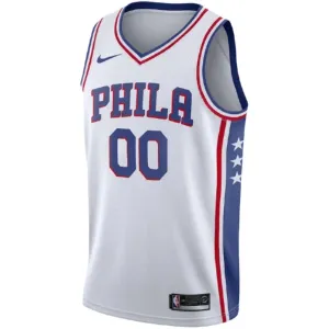 Maglia Philadelphia 76ers Personalizzata Association Edition Swingman Bianco - Uomo