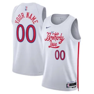 Maglia Philadelphia 76ers Personalizzata City Edition 2022-23 Swingman - Uomo