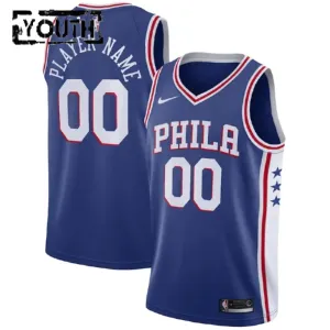 Maglia Philadelphia 76ers Personalizzata Icon Edition Swingman Blu - Bambino
