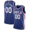 Maglia Philadelphia 76ers Personalizzata Icon Edition Swingman Blu - Uomo