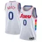 Maglia Philadelphia 76ers Tyrese Maxey City Edition 2024-25 Swingman Bianco - Uomo
