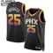 Maglia Phoenix Suns Jordan Mikal Bridges 25 Statement Edition Swingman Nero - Bambino
