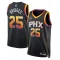 Maglia Phoenix Suns Jordan Mikal Bridges 25 Statement Edition Swingman Nero - Uomo