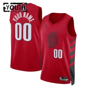 Maglia Portland Trail Blazers Jordan Personalizzata Statement Edition Swingman Rosso - Bambino