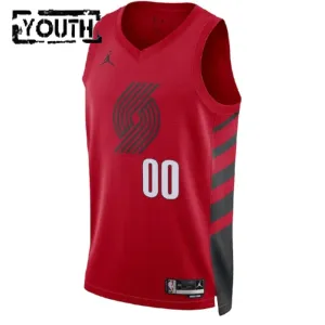 Maglia Portland Trail Blazers Jordan Personalizzata Statement Edition Swingman Rosso - Bambino