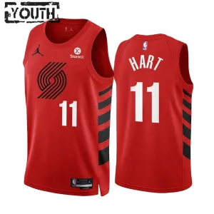 Maglia Portland Trail Blazers Josh Hart 11 Statement Edition Swingman Rosso - Bambino Maglia Portland Trail Blazers Josh Hart 11 Statement Edition Swingman Rosso - Bambino