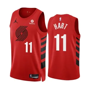 Maglia Portland Trail Blazers Josh Hart 11 Statement Edition Swingman Rosso - Uomo Maglia Portland Trail Blazers Josh Hart 11 Statement Edition Swingman Rosso - Uomo