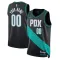 Maglia Portland Trail Blazers Personalizzata City Edition 2022-23 Swingman Nero - Uomo