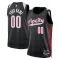 Maglia Portland Trail Blazers Personalizzata City Edition 2024-25 Swingman Nero - Uomo