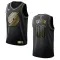 Maglia Portland Trail Blazers Personalizzata Golden Edition Swingman Nero - Uomo
