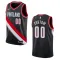 Maglia Portland Trail Blazers Personalizzata Icon Edition Swingman Nero - Uomo