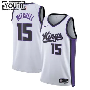 Maglia Sacramento Kings Davion Mitchell Association Edition 2023-24 Swingman Bianco - Bambino