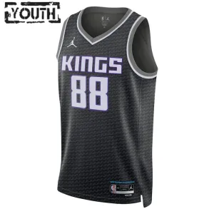 Maglia Sacramento Kings Jordan Neemias Queta 88 Statement Edition Swingman Nero - Bambino