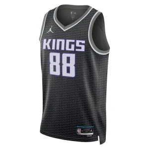 Maglia Sacramento Kings Jordan Neemias Queta 88 Statement Edition Swingman Nero - Uomo