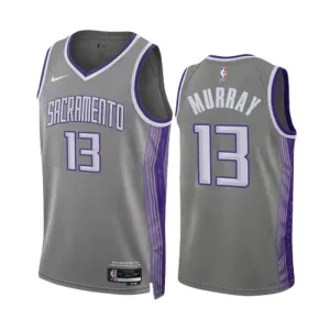 Maglia Sacramento Kings Keegan Murray 13 City Edition 2022-23 Swingman Grigio - Uomo Maglia Sacramento Kings Keegan Murray 13 City Edition 2022-23 Swingman Grigio - Uomo