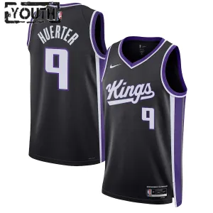 Maglia Sacramento Kings Kevin Huerter Icon Edition 2023-24 Swingman Nero - Bambino