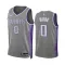 Maglia Sacramento Kings Malik Monk 0 City Edition 2022-23 Swingman Grigio - Uomo