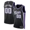 Maglia Sacramento Kings Personalizzata Icon Edition 2023-24 Swingman Nero - Uomo