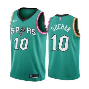 Maglia San Antonio Spurs Jeremy Sochan 10 City Edition 2022-23 Swingman Teal - Uomo Maglia San Antonio Spurs Jeremy Sochan 10 City Edition 2022-23 Swingman Teal - Uomo