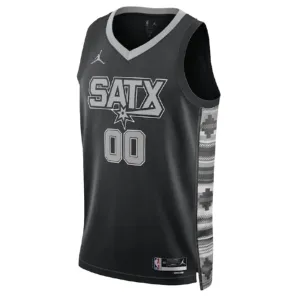 Maglia San Antonio Spurs Jordan Personalizzata Statement Edition Swingman Nero - Uomo