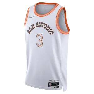 Maglia San Antonio Spurs Keldon Johnson City Edition 2023-24 Swingman Bianco - Uomo