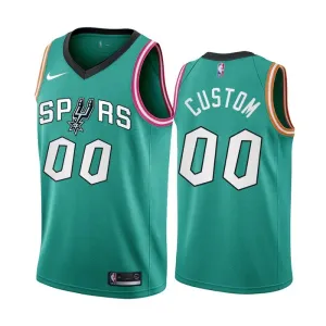 Maglia San Antonio Spurs Personalizzata City Edition 2022-23 Swingman Teal - Uomo Maglia San Antonio Spurs Personalizzata City Edition 2022-23 Swingman Teal - Uomo