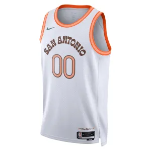 Maglia San Antonio Spurs Personalizzata City Edition 2023-24 Swingman Bianco - Uomo