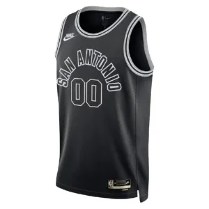 Maglia San Antonio Spurs Personalizzata Classic Edition 2022-23 Swingman Nero - Uomo