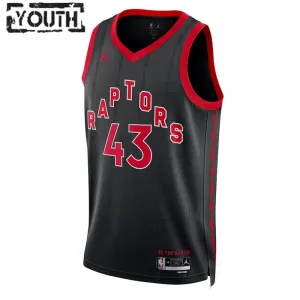 Maglia Toronto Raptors Jordan Pascal Siakam 43 Statement Edition Swingman Nero - Bambino