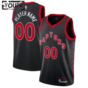 Maglia Toronto Raptors Jordan Personalizzata Statement Edition Swingman Nero - Bambino