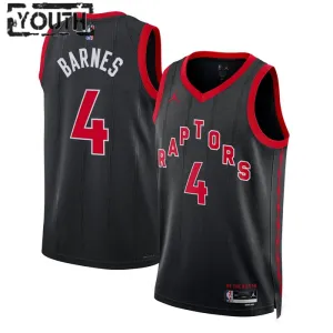 Maglia Toronto Raptors Jordan Scottie Barnes 4 Statement Edition Swingman Nero - Bambino