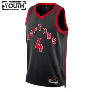 Maglia Toronto Raptors Jordan Scottie Barnes 4 Statement Edition Swingman Nero - Bambino