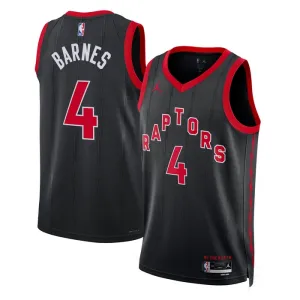 Maglia Toronto Raptors Jordan Scottie Barnes 4 Statement Edition Swingman Nero - Uomo