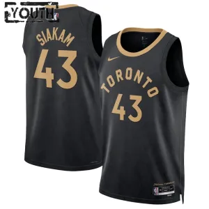 Maglia Toronto Raptors Pascal Siakam 43 City Edition 2022-23 Swingman Nero - Bambino