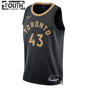 Maglia Toronto Raptors Pascal Siakam 43 City Edition 2022-23 Swingman Nero - Bambino
