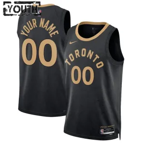 Maglia Toronto Raptors Personalizzata City Edition 2022-23 Swingman Nero - Bambino