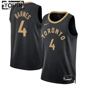 Maglia Toronto Raptors Scottie Barnes 4 City Edition 2022-23 Swingman Nero - Bambino