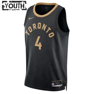Maglia Toronto Raptors Scottie Barnes 4 City Edition 2022-23 Swingman Nero - Bambino