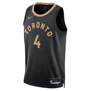 Maglia Toronto Raptors Scottie Barnes 4 City Edition 2022-23 Swingman Nero - Uomo