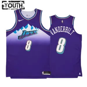 Maglia Utah Jazz Jarred Vanderbilt 8 Classic Edition 2022-23 Swingman Viola - Bambino Maglia Utah Jazz Jarred Vanderbilt 8 Classic Edition 2022-23 Swingman Viola - Bambino