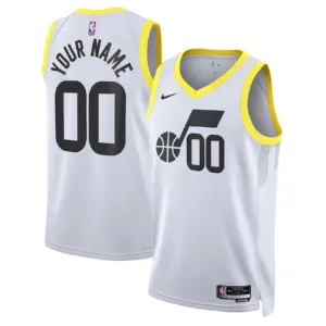 Maglia Utah Jazz Personalizzata Association Edition Swingman Bianco - Uomo