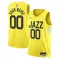 Maglia Utah Jazz Personalizzata Icon Edition Swingman Giallo - Uomo