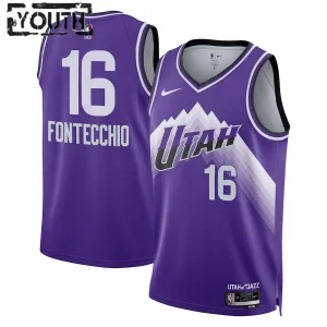 Maglia Utah Jazz Simone Fontecchio City Edition 2023-24 Swingman Viola - Bambino