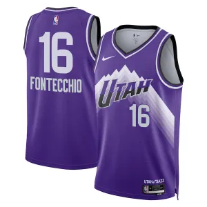 Maglia Utah Jazz Simone Fontecchio City Edition 2023-24 Swingman Viola - Uomo