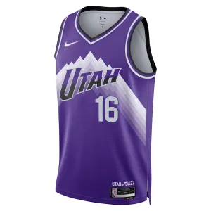 Maglia Utah Jazz Simone Fontecchio City Edition 2023-24 Swingman Viola - Uomo