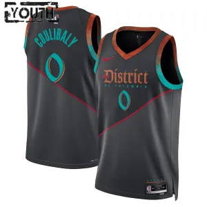 Maglia Washington Wizards Bilal Coulibaly City Edition 2023-24 Swingman Nero - Bambino