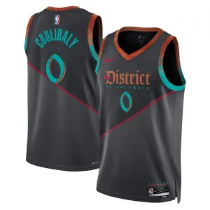 Maglia Washington Wizards Bilal Coulibaly City Edition 2023-24 Swingman Nero - Uomo