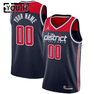Maglia Washington Wizards Jordan Personalizzata Statement Edition Swingman Nero - Bambino
