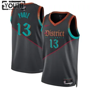 Maglia Washington Wizards Jordan Poole City Edition 2023-24 Swingman Nero - Bambino
