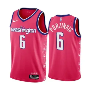 Maglia Washington Wizards Kristaps Porzingis 6 City Edition 2022-23 Swingman - Uomo Maglia Washington Wizards Kristaps Porzingis 6 City Edition 2022-23 Swingman - Uomo